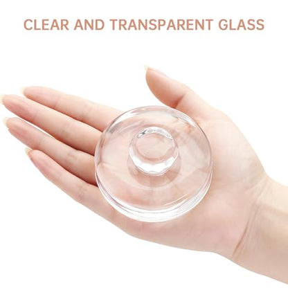 2Pcs Fermentation Glass Weights for Wide Mouth Jars - Pickle Bottles with Sealing Lids for Efficient Fermenting - Durable, Transparent Fermenting Lids and Weights for Sauerkraut (B Flower) - size: B Flower