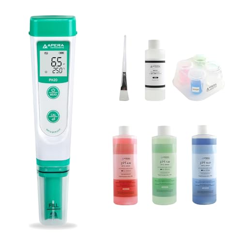 APERA INSTRUMENTS AI209-T Value Series PH20 pH Tester Combo Kit, Including the Maintenance Set, and a CalPod Solution Holder for Easy Calibration - style: Combo Kit