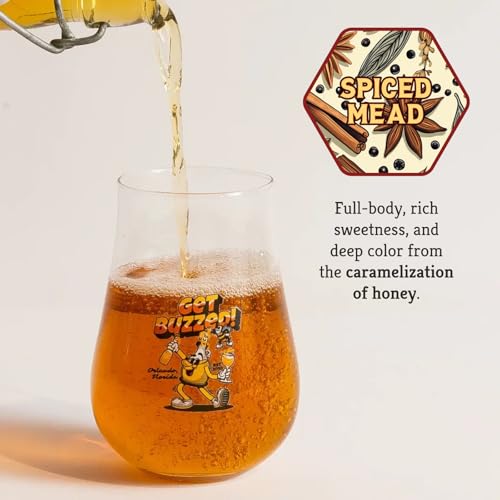 Craft A Brew - Mead Maker’s Choice - Spiced Mead Recipe Kit - Ingredients & Instructions for Mead Fermentation & Backsweetening – With Orange Blossom Honey - Makes 1 Gallon Still Mead - color: Spiced
