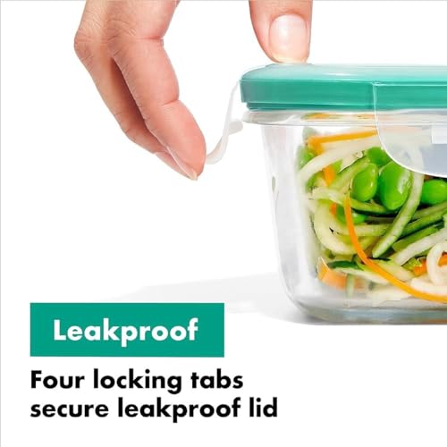 OXO Good Grips 2 Cup Smart Seal Glass Airtight Round Food Storage Container - size: 2 Cup