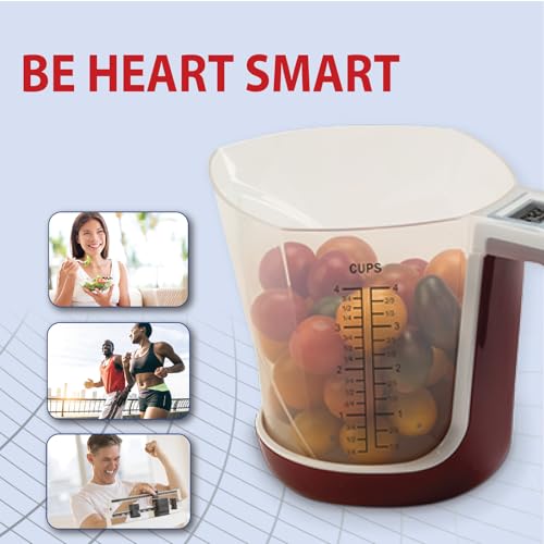 Digital Kitchen Measuring Cup Scale | 4 Cup Food Scale, Detachable Washable Cup, Tare, 5 Modes, g/lb-oz/fl oz/cup, Liquid & Dry Ingredients