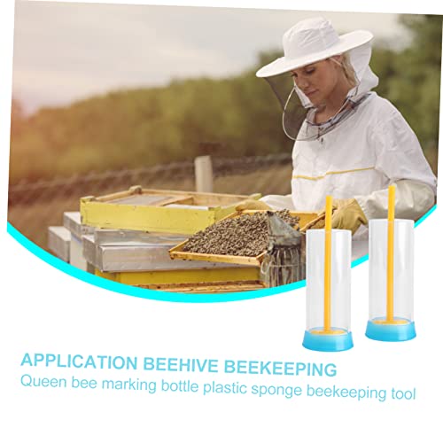 2pcs Marker Bottle Beekeeping Tool Bee Queen Marker Marking Pen Random Color