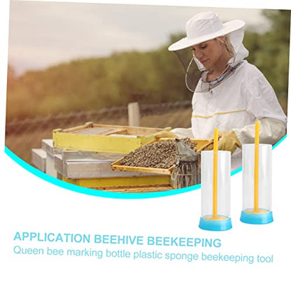 2pcs Marker Bottle Beekeeping Tool Bee Queen Marker Marking Pen Random Color