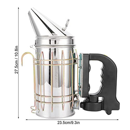 Stainless Steel Electric Beehive Smoker with Handle, 5V Power Supply, Professional Beekeeping Equipment