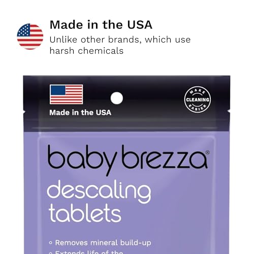 Baby Brezza Descaling Tablets - Compatible with Bottle Washer Pro and All Brands of Baby Bottle Washer Appliances