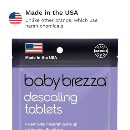 Baby Brezza Descaling Tablets - Compatible with Bottle Washer Pro and All Brands of Baby Bottle Washer Appliances