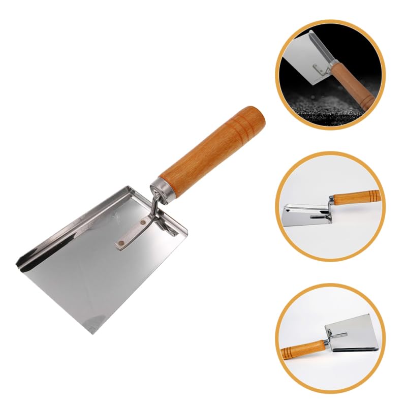 Totority Beehive Cleaning Shovel 7.87 Inch Stainless Steel Hive Scraper with Comfortable Grip for Efficient Wax and Debris Removal Beekeeping Tool