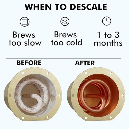 10 Uses DeLonghi Compatible Descaling Solution, Specially Designed to Clean Delonghi Coffee Machines and Maker - 33.8oz Espresso Coffee Maker Cleaner, Coffee Pot Cleaning Limescale Remover - style: Descaling Solution for DeLonghi