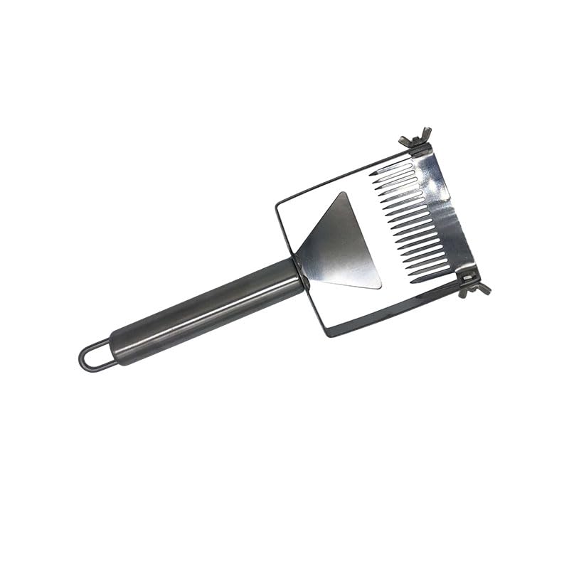 Multifunctional Stainless Steel Uncapping Forks Double Needle Beekeeping Tools Suitable for Honey Honeycomb Scraper (Color : Adjustable A) - color: Adjustable A