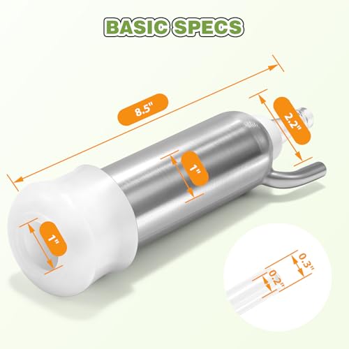 φ25mm Double Head Teat Cup for Cow Milking Machine Accessory, with 5x8mm Hose - style: Cups for cow