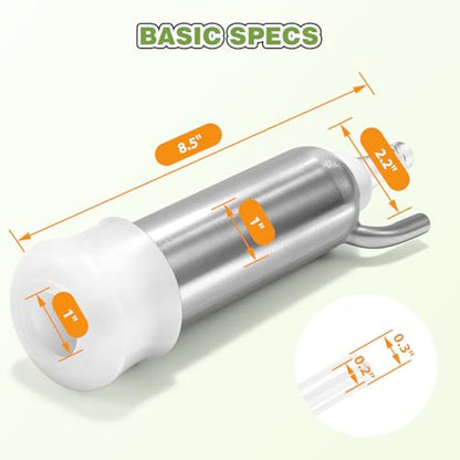 φ25mm Double Head Teat Cup for Cow Milking Machine Accessory, with 5x8mm Hose - style: Cups for cow