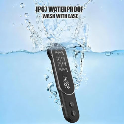 Smart Meat Thermometer Digital with Ultra-Fast 0.5 Sec Instant Read, Oven Safe for Grill, BBQ, Smoker, Candy
