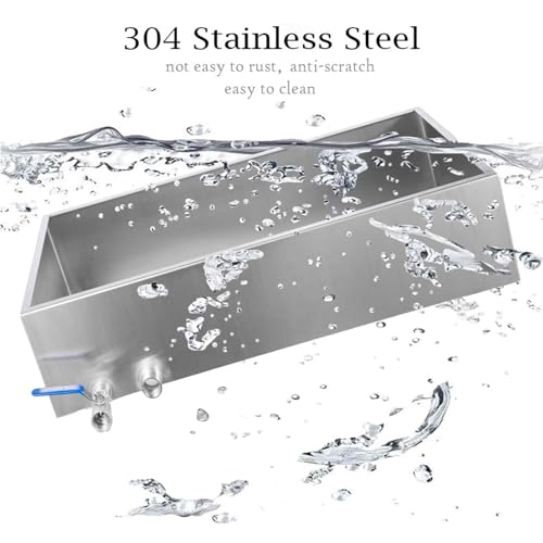 Marada Maple Syrup Evaporator Pan with Dual Interface Steam Table Pan,304 Stainless Jam Food Chafing for Home, Outdoor, Cooking (30"L x 16"W x 9.5"H) - size: 30x16x9.5 Inch (Pack of 1)
