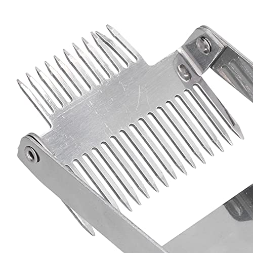 Qiilu Honey Scraper Tool Uncapping Fork Double Head Honey Cutting Fork Beekeeping Equipment for Beekeepers (Double-Ended Wooden Handle)
