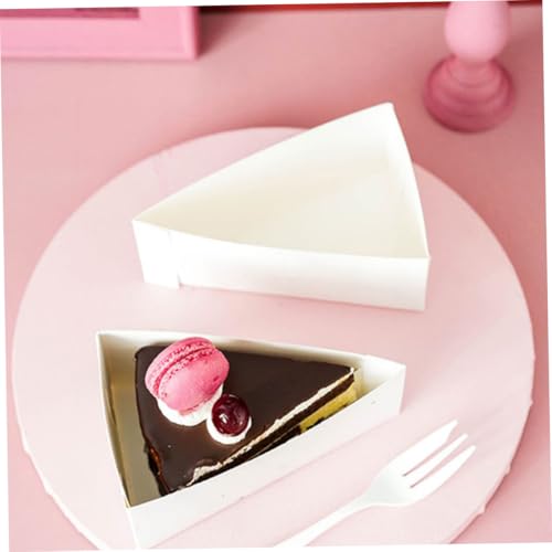 STOBAZA Dessert Storage Boxes 20 Pack Paper Cake Boxes Nonslip Base Ideal for Cheese Cake