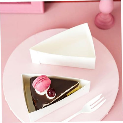 STOBAZA Dessert Storage Boxes 20 Pack Paper Cake Boxes Nonslip Base Ideal for Cheese Cake