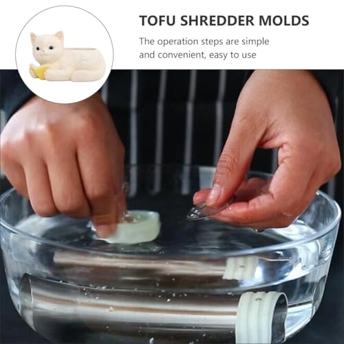 ABOOFAN Stainless Steel Tofu Shredder Mold and Bean Jelly Slicer Cutter Kitchen Press Multipurpose Household Tofu Press for Firm Preparation