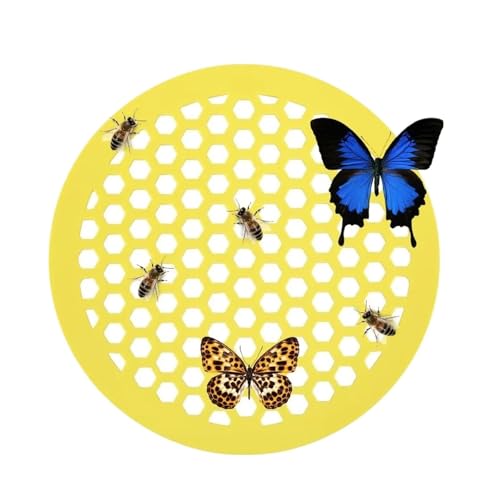 12pcs Floating Bee Island Watering Feeder Station Honeycomb Tray for Outdoor Garden Thirsty Pollinators Drinker