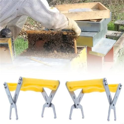 Bee Hive Frame Grip Beekeeping Frame Lifting Tool Stainless Steel Construction and Nonslip Plastic Handle for Beekeepers and Hobbyists Y5GB for Beekeeeper