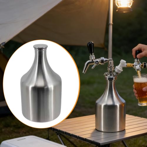 Stainless Steel Beer Growler Keg Sturdy Lightweight,Home Accessories