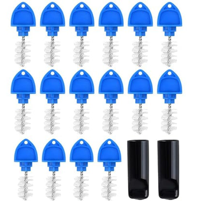 Beer Tap Plug Brush 18 Pack for Draft Beer Faucet Cap Plugs Cleaning Keg Tap Rubber Stopper Plug Cover Beer Keg Tap Plugs - style: 16pcs Faucet Plug+2pcs Tap Cover