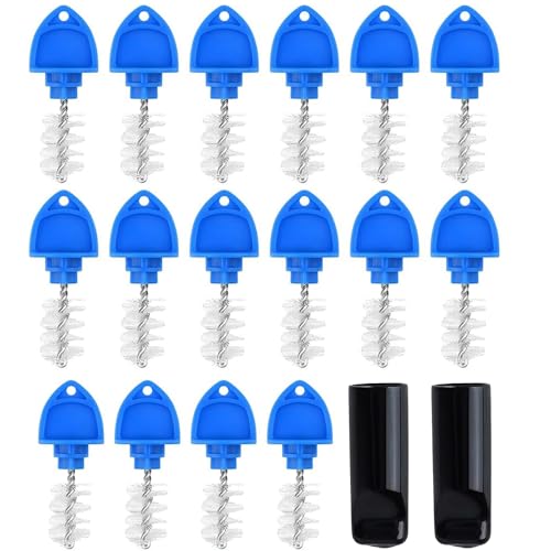 Beer Tap Plug Brush 18 Pack for Draft Beer Faucet Cap Plugs Cleaning Keg Tap Rubber Stopper Plug Cover Beer Keg Tap Plugs - style: 16pcs Faucet Plug+2pcs Tap Cover
