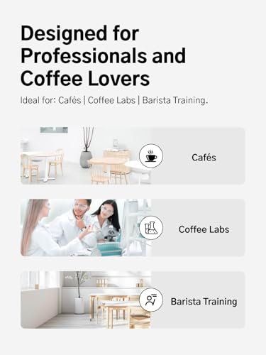 Coffee Brewing Control System – Coffee TDS Refractometer and Digital Scale with Timer, 0.02% Precision, 0.1g Resolution, Smart App, Rechargeable, Ideal for Pour Over and Espresso
