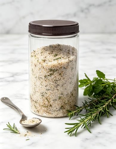 ljdeals 32 oz Clear Plastic Jars with Lids, Storage Containers, Wide Mouth PET Mason Jars, Pack of 6, BPA Free, Food Safe, Made in USA
