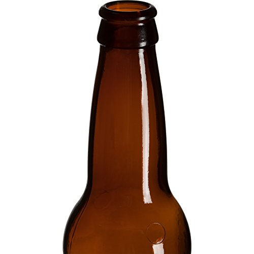 The Cary Company 30WLN2 12 oz. Long Neck Beer Bottle, Pry-Off, Amber (Pack of 24)