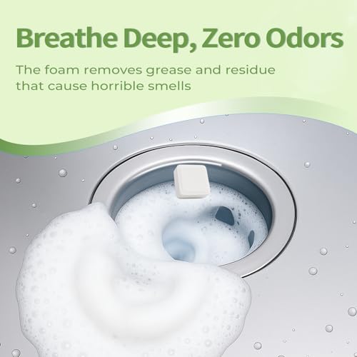 ORIENTLEAF Garbage Disposal Cleaner and Deodorizer Tablets 24 Pack, 1 Year Supply Sink Cleaner, Reduce Odors, Kitchen Drain Maintenance Care - size: 1 Count (Pack of 24)