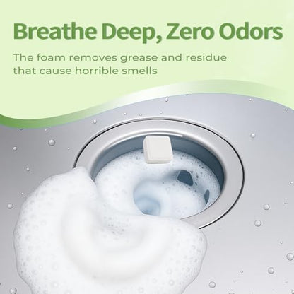 ORIENTLEAF Garbage Disposal Cleaner and Deodorizer Tablets 24 Pack, 1 Year Supply Sink Cleaner, Reduce Odors, Kitchen Drain Maintenance Care - size: 1 Count (Pack of 24)