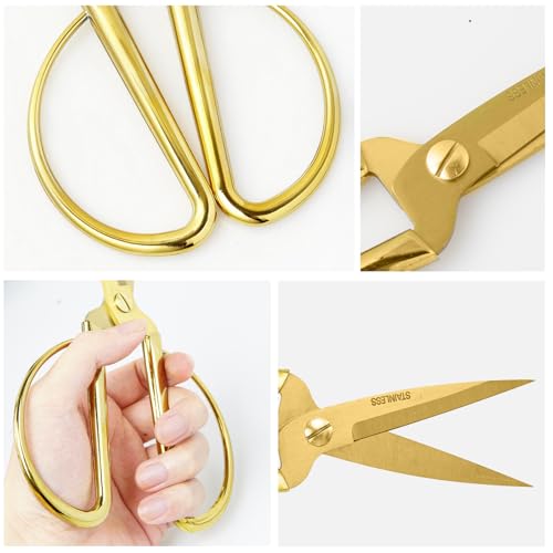 Grand Opening Ribbon-Cutting Ceremony Kit – Includes Gold Scissors, Flower Ball, Red Ribbon & White Gloves,Suitable for all ribbon-cutting and inauguration ceremonies (Glossy Finish Handle) - style: Glossy Finish Handle