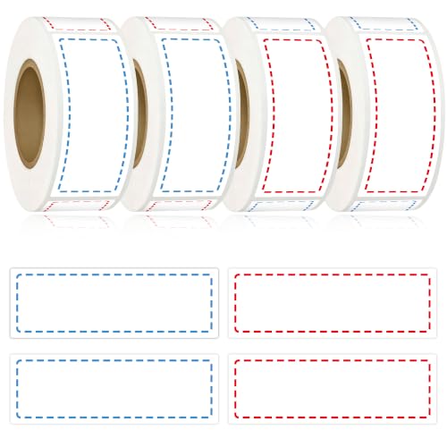 1200PCS Removable Food Labels Sticker 1x3Inch Freezer Labels for Containers Waterproof & Oil-Resistant Food Storage Labels Colored Freezer Labels Date Stickers for Refrigerator Kitchen Restaurants - color: White