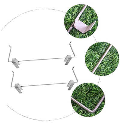 Happyyami 2pcs Bee Box Shelf Metal Storage Rack Metal Brackets Metal Coat Hanger Beekeeping Frame Support Bracket Bee Frame Holder Beehive Frame Holder Grip Beehive Hanger Bee House Stand