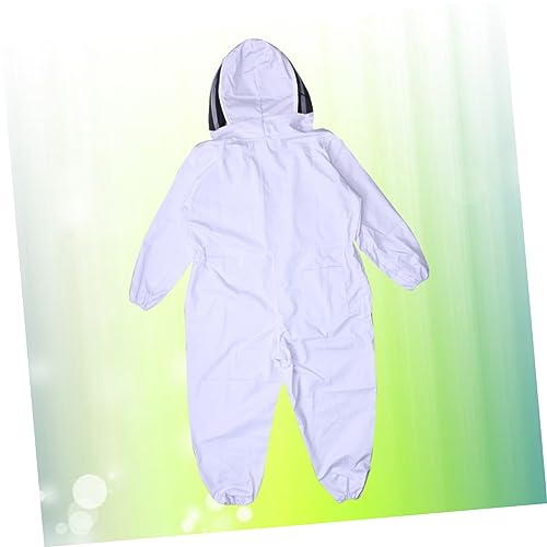 Beekeeper Supplies Full Body Suit Veil and Elastic Cuffs Beekeeping Jacket
