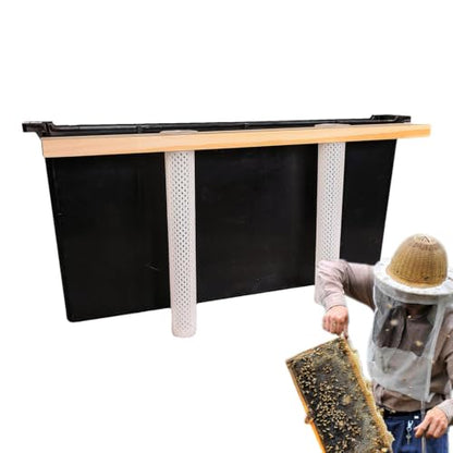 Bee Water Feeder 3.5L Bee Feeding Tool | Beekeeping Water Dispenser for Beekeeping, Apiary, Beehive, Hive, Honey, Feeding, Food - color: Black