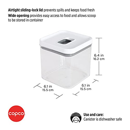 Copco Food and Organization Storage Container with Airtight Lid, 2.8-Quart, Clear - size: 2.8-Quart