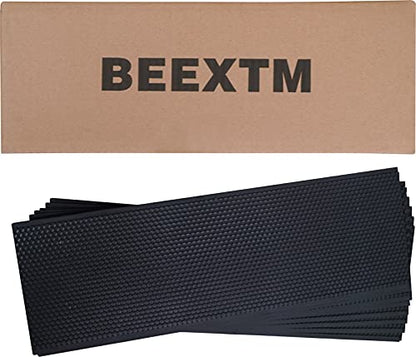 BEEXTM Beehive Waxed Coated Foundation Sheet Beehive Foundation Sheets Plastic Bee Foundation for Bee Frames Waxed Foundation Sheet Medium Bee Foundation 10 Sheets