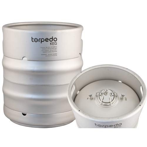 TORPEDO KEG 10 GALLON Stainless Steel Stackable Ball Lock Corny/Cornelius Type Corny Keg for Soda Beer or Cold Brew