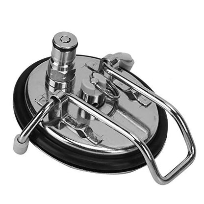Homebrew Carbonation Keg Lid with 0.5 Micron Stainless Steel Carbonation Stone Replacement Compatible with Pepsi Kegs