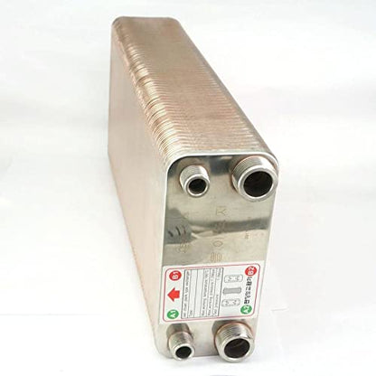 120 Plates Heat Exchanger Beer Wort Chiller Cooler 304 Stainless Steel for Home Brewing Beer 1.6Mpa