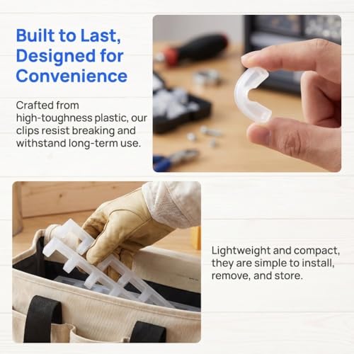 10Pcs Beehive Frame Clips - Durable Plastic Spacers for Hive Stability, Beekeeping Tools with Anti-Shake Design, Easy to Install