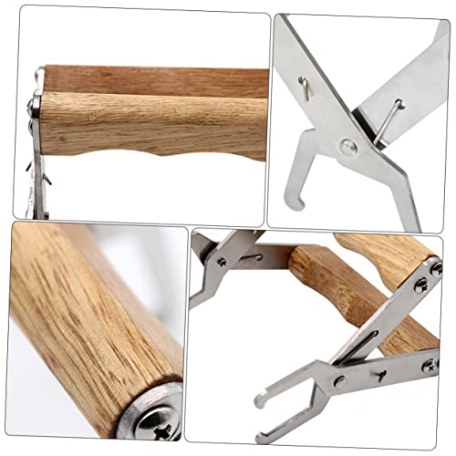 1pc Stainless Steel Beehive Frame Grip Tool Honeycomb Spleen Lifter Clip for Handling and Hive Maintenance Essential Beekeeper Equipment