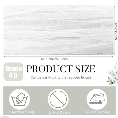 FuWeave 1 Roll Grade 40 Cheese Cloth for Straining 70 Yard 100% Unbleached Cotton Fabric Reusable Bulk Cheesecloth Table Runner for Cooking, Cheese Makers, Straining, White - color: Grade 40