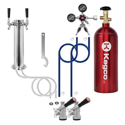 Kegco Elite Series Dual Tap Commercial Grade Kegerator Conversion Kit - color: Commercial Grade