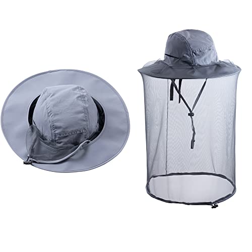 Head net hat Beekeeping Beekeeper bee Veil hat Hunting Netting mesh Hood Cap bee Keeper Catcher Halloween Costume Dark Grey | Halloween Costume,Sun Shield Nylon,Foldable Packable,Brim Protection Dog Grooming,Bonnet Keepers Crown Net Comfortable - color: D