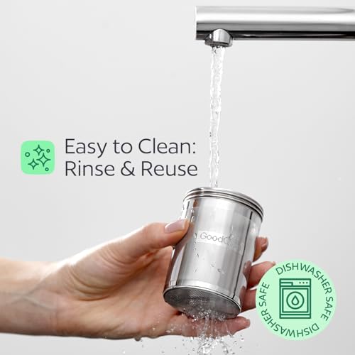 Stainless Steel Tea Infuser for Loose Leaf Tea, Medium (2.05” Diameter x 2.95” Height) – Extra Fine Mesh Strainer with Chain Hook & Lid, Reusable Tea Steeper for Mugs, Cups & Teapots - size: Medium