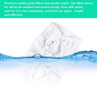 A8111PK Pool Cleaner Fine Filter Bag for Aquabot Turbo Classic Turbo Vacuum Filter Bags Replacement A8111PK 8111 8101-2 Pack