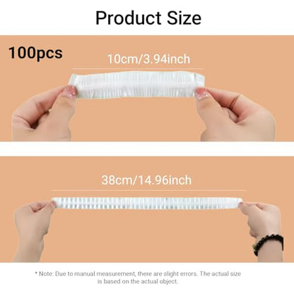 Elastic Stretchable Food Covers Reusable Kitchen - 1 Pack (100PCS) Blocks Odors for Bowls, Fridge & Microwave, Food Freshness Accessory