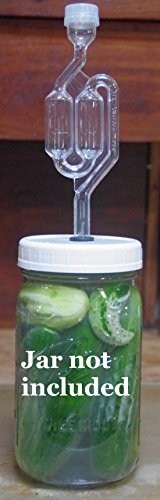 Fermentation, Sauerkraut and Pickle Fermenting Jar Wide Mouth Mason Jar Kit, Kimchi, Probiotics (1 Pack)